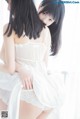 Coser @ 桜 桃 喵 Vol.045: 白色 长裙 (58 photos) P9 No.d3ea99