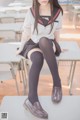 Coser @ Yoko 宅 夏: 黑丝 JK (39 photos)