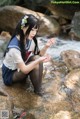 Coser @ 白 烨 Vol.013: 湿身 JK 水下 版 (98 photos)